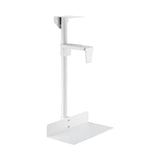 Maxbell Under Desk Computer Mount Flexible Sturdy 360 Degree Rotation Rod Host Stand White