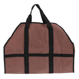 Maxbell Maxbell Large Firewood Log Carrier Tote Bag for Fireplace & Stoves Brown