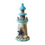 Wooden Lighthouse Ornament Desktop Display Table Decor for Home Hotel Office Starfish