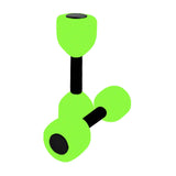 Maxbell Aquatic Dumbbell Pool Resistance Swim Training Fitness Barbell Water Aerobic Green Black Buckle