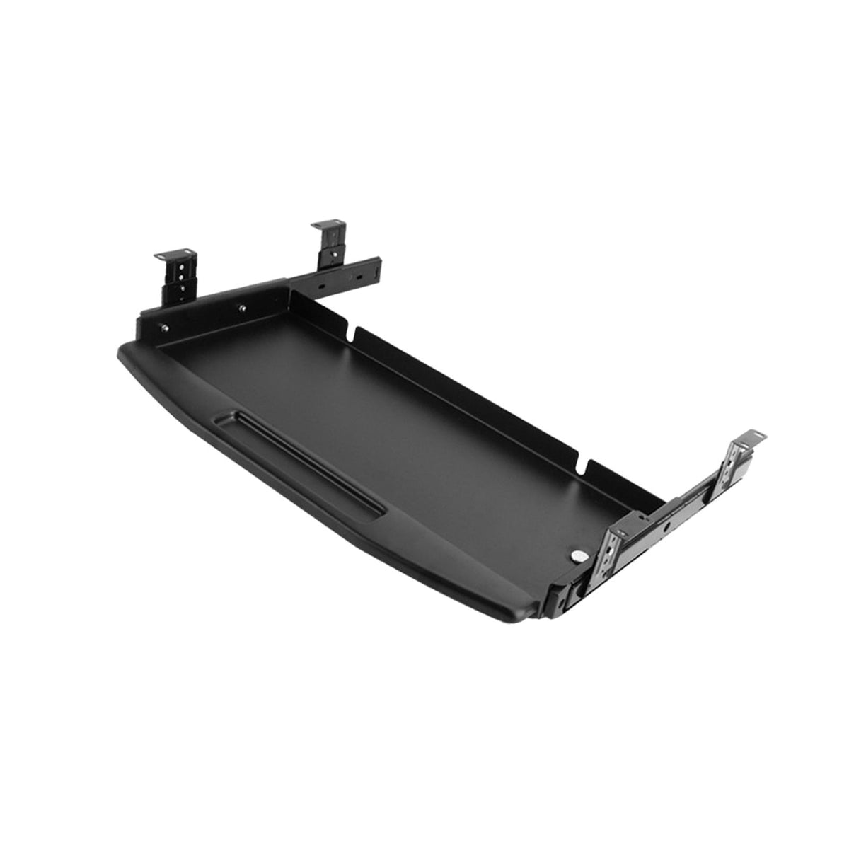 Maxbell Keyboard Tray Under Desk Keyboard Organizer Metal for Typing Keyboard Holder Black