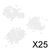 Maxbell 25x100x Resin Buttons Snaps Fasteners Poppers White Craft Cloth DIY 12.4MM