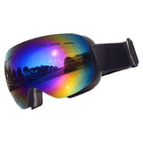 Maxbell Maxbell Magnetic Ski Goggles Windproof Glasses for Adults Black Frame Blue Lenses