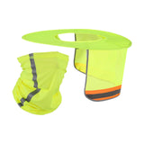 Maxbell Full Brim Sun Protection for Construction Sites Portable Hard Hat Sun Shield Orange with Shield