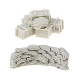 Maxbell 1/35 Resin Model Scene Accessories Sandbags Wall Ammunition Boxes & Bags