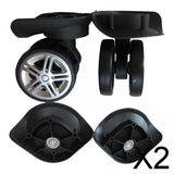 Maxbell 2xLuggage Suitcase Replacement Wheels for Trolley Case Travel Suitcase Carrier