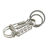 Maxbell 2xBird Key Chain Decoration Men Gift Personality DIY Families Father Argent