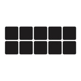 Maxbell Rug Pad Grippers Square Double Sided Stickers for Tile Dining Room Farmhouse 10 Pieces