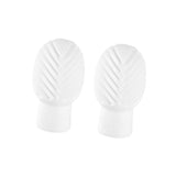Maxbell 2x Drumstick Dampeners Portable Mute Replacement Drum Practice Tips for Drum White