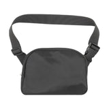 Maxbell Running Phone Pouch Crossbody Bag 19.5x14cm for Running Workout Nylon Fabric Black