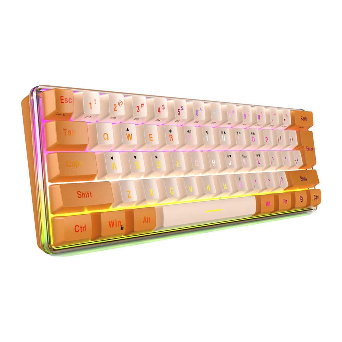 Maxbell Wired Gaming Keyboard 60% Compact for Office Gamer Typing Gaming PC Laptop