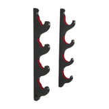 Maxbell Baseball Bat Hanger Wall Mounted Black Color Accessories with Flocked Finish 4 Tiers