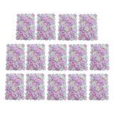 Maxbell 14 Pieces Artificial Flower Wall Panels Wedding Venue Decor Pink White