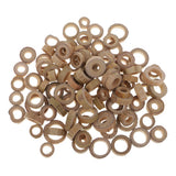 Maxbell 100 Pieces Rustic Wood Slices Rings Circles Country Bulk Natural Wood Pieces for Home Decor Rustic Weddings DIY Crafts Table Decoration Centerpiece - Aladdin Shoppers