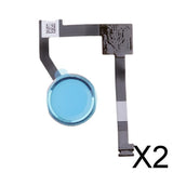 Maxbell 2xHome Button Key Flex Cable Connector for iPad Air 2 ,Pro 12.9 ,Mini 4 Silver