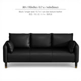 Maxbell Durable Cat Scratch Fabric Sofa for Small Apartments BLACK CL SINGLE 0.7M