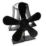 Maxbell 5-blade Heat Powered Stove Fan for Wood/Log Burner/Fireplace