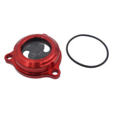 Maxbell Engine Oil Filter Cover Premium Replacement for Drz400S Drz400 Drz400SM Red