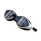 Maxbell Swim Goggles Portable Leakproof Anti Fog Comfortable for Adults Swim Glasses Black White