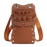 Maxbell Salon Hair Scissors Pouch Portable Hairdresser Scissors Bag  Barber  Brown