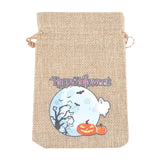 Maxbell Halloween Burlap Gift Bags with Drawstring for Wedding Birthday Thanksgiving Style N