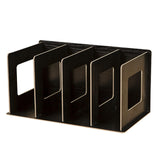 Maxbell Wooden Desktop Bookshelf Multifunctional File Organizer for Office Desk Dorm Black
