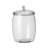 Clear Canister Coffee Bean Kitchen Food Container for Cereal Loose Tea Beans 3.5L