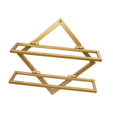 Maxbell Wall Mount Bottle Rack Metal Bottle Holder Stand for Apartment Household Bar Gold  No Cup Rack