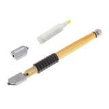 Maxbell Diamond Tip Antislip Metal Handle Steel Blade Oil Feed Tiles Glazing Mirror Mosaic Tiles Glass Cutter Cutting Tools - Aladdin Shoppers