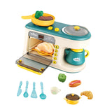 Maxbell Microwave Toys Kitchen Playset Kitchen Toys Gift Kitchen Toys for Child Green