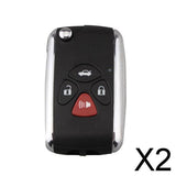 Maxbell 2x4 Buttons Flip Remote Fob Key Case Shell for    Camry Avalon Corolla
