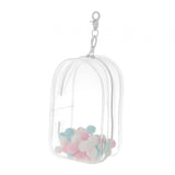 Maxbell Clear Figure Display Bag with Keychain for Showing Off Boxes Doll Collectors clear