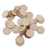 Maxbell 8xUnfinished wood circles Round Shape Pieces For Scrapbooking 30pcs 40mm