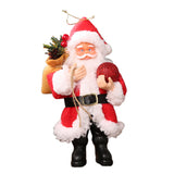 Maxbell Resin Santa Claus Pendants for Christmas Tree Hanging Ornament Red