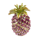 Maxbell Pineapple Trinket Box Decor Pineapple Decorative Box for Charm Rings Earring Pink