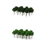 Maxbell 100pc Z Scale Model Trees Train Railroad Street Architecture Garden Scenery 1.6"