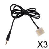 Maxbell 3xCar 3.5mm Male Aux Audio Input Cable Adapter for         Corolla