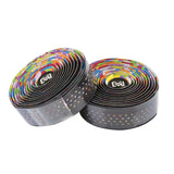 Maxbell Maxbell 1 Pair Bicycle Handlebar Tape PU Leather Breathable Handle Bar Wrap Rainbow