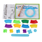 Maxbell 1 Set Spiral Art Set Drawing Spirograph Geometric Ruler Stencil Ruler