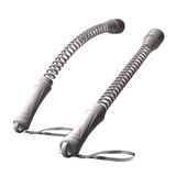 2x Ropeless Battle Ropes Strength Training Equipment for Men Indoor Home Gym Grey