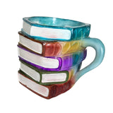 Maxbell Painted Book Mug, Novelty 3D Painted Books Coffee Mug, Unique Stack  Style A