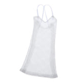 8x1/6 Mesh Strap Dress Women Clothes for 12'' Action Figure Accessories White
