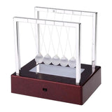 Maxbell Maxbell Newtons Cradle Glass Balance Balls Gadget Desk LED Light Wave Home Red