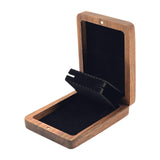 Maxbell Earring Stud Box Small Jewelry Organizer for Anniversary Engagement Birthday Walnut