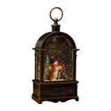 Maxbell Christmas Music Box Lantern Light Lighted Christmas for Party Desktop Indoor C