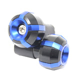 Maxbell Maxbell Motorcycle Cycle Bike Aluminum Handle Bar Ends Grips Plugs Caps Blue