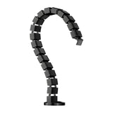 Maxbell Vertebrae Cable Management Kit Wire Threading Tube for Home Conference Table Black