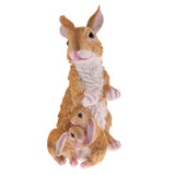 Maxbell Simulation Animal Model Resin Rabbits Statue Animal Model Home Office Garden Patio Sculpture Ornaments Collectibles - Aladdin Shoppers