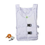 Maxbell Life Jacket Foldable Multipurpose Life Vest for Tubing Water Sports Swimming White