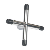 Maxbell Billiard Cue Bridge Head Playing Auxiliary Tool Snooker Pool Cue Sticks Rack Silver Black